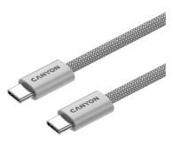 CANYON Kabel OnWire 60MG C-C 60W Magnes w oplocie 1m Szary - 1348468 - zdjęcie 3